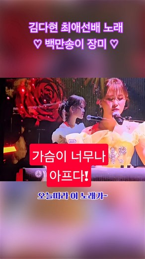 김다현-백만송이 장미/#김다현 #백만송이장미 #심수봉 #콘서트 #진안홍삼축제