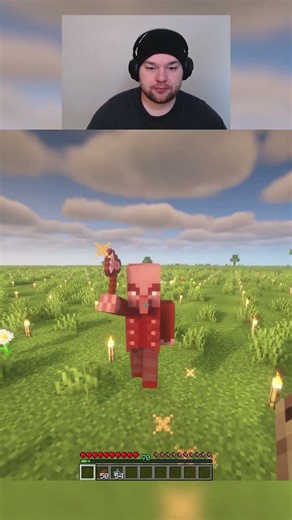 Killing an vindicator unarmed in minecraft day 130 #shorts #viralshorts