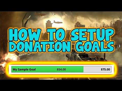 OBS studio How to setup donation goals