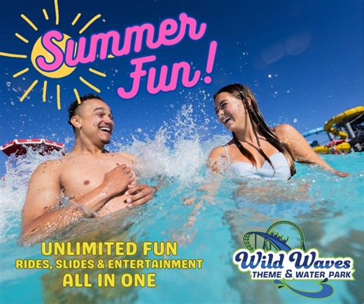 ☀️Sunshine, Rides, Slides, and Entertainment All in One Place! What more could you ask for? 🎢💦 Fun Awaits at Wild Waves Theme & Water Park. Tag your squad and spring into your summer plans! bit.ly/WW-SP24 #SpringVibes #WildWavesPark | Wild Waves Theme & Water Park