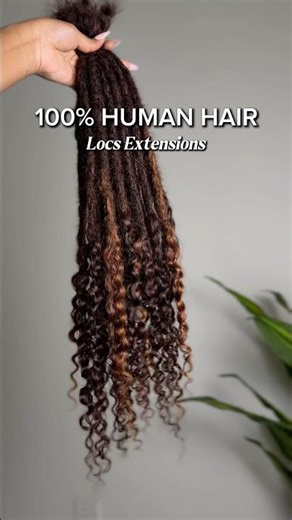 Curly Human Hair Locs Extensions #hairtransformation #locs #order #yt