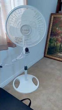 Lasko remote control stand fan demonstration (recorded 11/25/23) #fyp