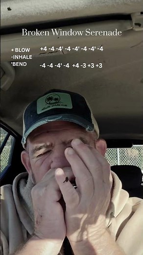 Broken Window Serenade | Harmonica Tutorial | Harmonica Tabs | Easy Lesson #bluesharmonica