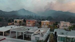 Aerial Flying Over Housing Mountainous Dry Stock Footage Video (100% Royalty-free) 1037072012 | Shutterstock