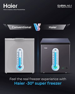 Feel the real freezer experience with Haier -30°C super freezers. To learn more please visit: https://www.haier.com/bd/freezers/ For Haier showroom Location: www.haier.com/bd/where-to-buy Or call: 16678 / 880-9666-88-00-99 Haier products are now available at Butterfly, Singer & Transcom Digital showrooms. For nearest Butterfly Showroom Location: https://www.butterflygroupbd.com/store-locator/ For the nearest Singer showroom Location: https://singerbd.com/storelocator/ For nearest Transcom Digita