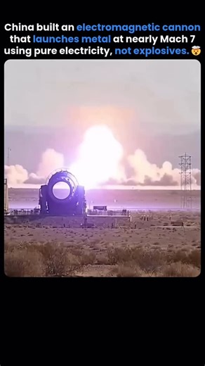 rsplanets01 on Instagram: "china railgun, mach 7 cannon, electromagnetic railgun, future weapons, hypersonic projectile, military technology, future warfare, engineering marvel, electromagnetic weapon, railgun test, science facts, defense technology #technology #innovation #engineering #science #futuretech #ChinaTech #FutureWeapons #Defenselnnovation #Hypersonic #Railgun #AIWarfare #TechNews #Trending #DidYouKnow"