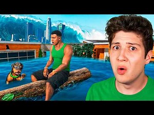 SOBREVIVÍ 500 DÍAS en un TSUNAMI en GTA 5! 🌊🌪️ (Película)