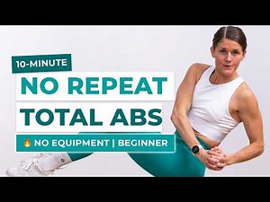 10 MIN BEGINNER AB WORKOUT (No Equipment, No Repeats)