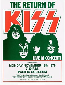 Nov 19, 1979: KISS / Loverboy at Pacific Coliseum Vancouver, British Columbia, Canada | Concert Archives