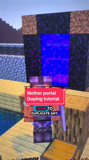 Nether portal duping tutorial Minecraft Bedrock