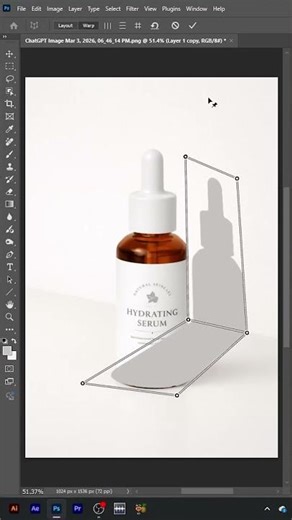 Add Realistic Product Shadow on Wall in Photoshop 🔥