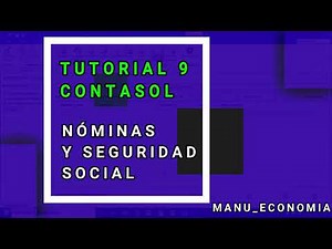 Contasol 9: Accounting for payroll and social security