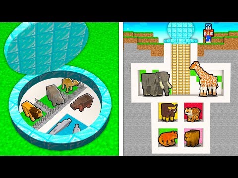 Encontramos un ZOO SECRETO en MINECRAFT 🐷😂 BASE SEGURA Los COMPAS