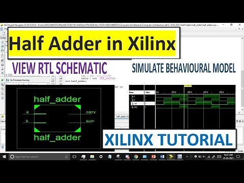 Half Adder in Xilinx | Xilinx Tutorial