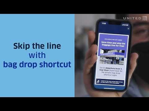 United — Drop your bags without waiting in line