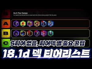 Post-patch "14.1d Deck Tier List" Essential Tips for Each Tier Deck [TFT]