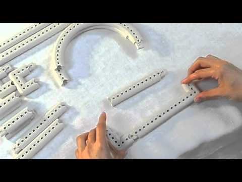 How to Configure the Martha Stewart Crafts Lion Brand Yarn Knit & Weave Loom Kit