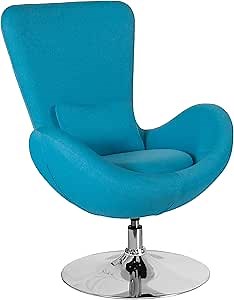 Amazon.com: Flash Furniture Egg Series Aqua Fabric Side Reception Chair : Home & Kitchen