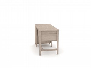 SAUDER East Adara 54.016 in. Cascade Oak Computer Desk with Flip-Down Keyboard Shelf and File Storage 430302