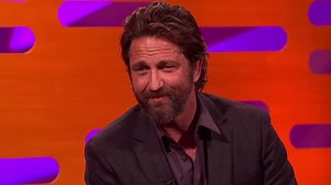 There is no cooler image than Gerard Butler flying 30 feet off his motorbike... The Graham Norton Show, 8.30 tonight on TEN | Channel 10