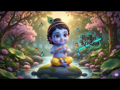 Hare Krishna Hare Govind | Cute Cartoon Krishna | Kids Bhakti Song | #toonspark #cartoon