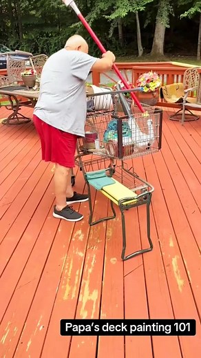 3.5K views · 69 reactions | Papa’s deck painting 101  | Thejockandbelleshow | Facebook