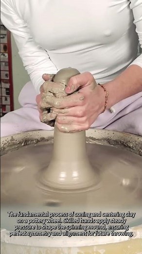 Satisfying Clay Centering #worker #process #pottery #clay #ceramics