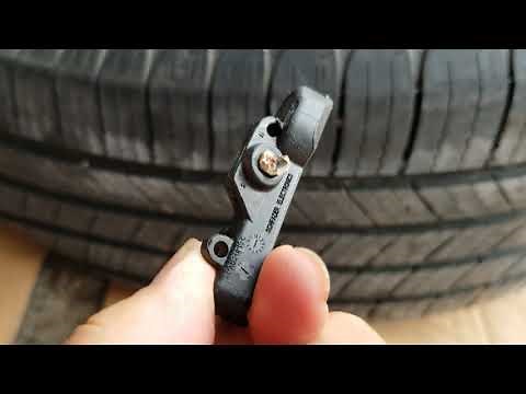 How to change a tire sensor on Cadillac cts