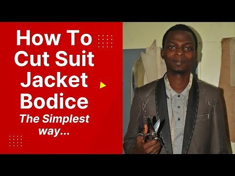 How To Draft A Suit Blazer/Jacket Bodice(Part 1)