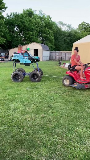 Part 1: Building a Gas Powered Grave Digger Powerwheel #fyp #buildadadgarage