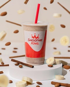Start off your year with a blend you can trust. Order the new Cinnamon Banana Power Meal Smoothie today, blended with fresh banana, whole almonds, and delicious cinnamon. | Smoothie King