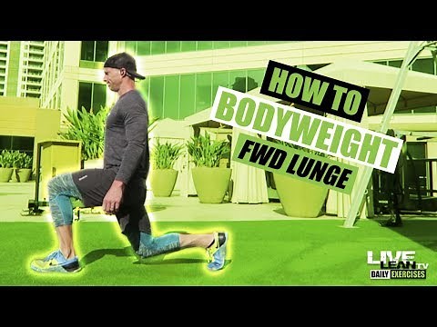 How To Do An ALTERNATING FORWARD LUNGE | Exercise Demonstration Video and Guide