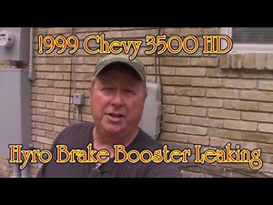 Hydro Brake booster leaking repair 1999 Chevy 3500HD