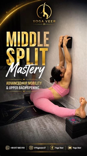 Unlock Your Middle Split with Yoga Blocks 🔥 | Advanced Hip Mobility