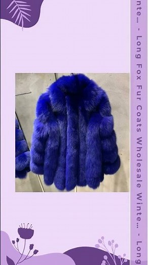 Long Fox Fur Coats Wholesale Winter Female Natural Fox Fur OutWear Full Pelt Real Fox Fur Jackets...