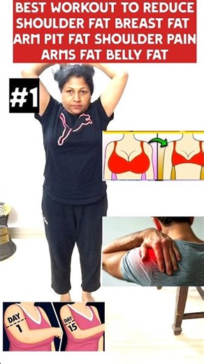 Lose Breast Fat & Shoulder Pain #weightloss #loseweight #bellyfat #shoulderpain #fatlose #shorts