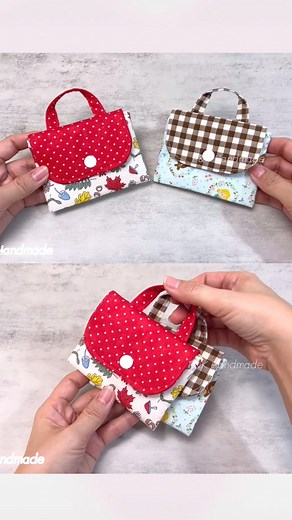 Diy Mini Pouch Sewing Tutorial🧵 #reelsfb #diy #giftideas #sewing #handmade #fblifestyle #bag #pouchbag | P&K Handmade