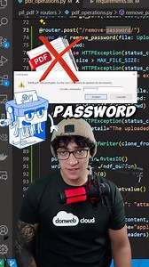 12K views · 480 reactions | ¿Cuál será pa próxima funcionalidad? Elimina contraseñas de archivos pdf con python y fastapi. #pypdf #pdf #python #fastapi | Pildoras de programación | Facebook