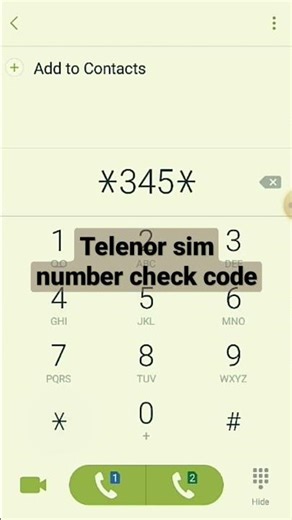 How to check telenor sim number#youtube#shorts