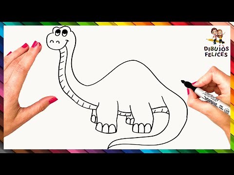 Cómo Dibujar Un Dinosaurio Paso A Paso Y Fácil 🦕 Dinosaurio Dibujo