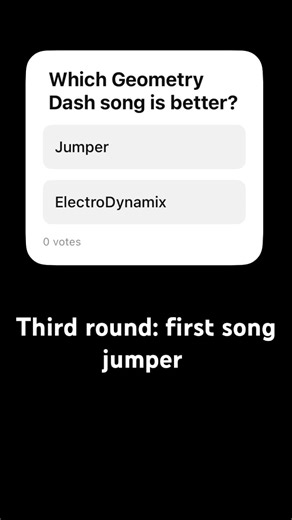 Geometry Dash song competition round 3: 1st and 2nd songs #geometrydash #music