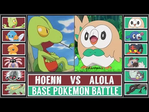 Base Pokémon Battle: HOENN vs ALOLA