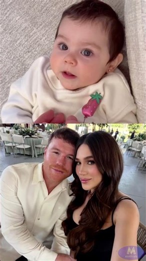 Saúl Álvarez 'Canelo' and Fernanda Gómez reveal the face of their daughter Eva Victoria