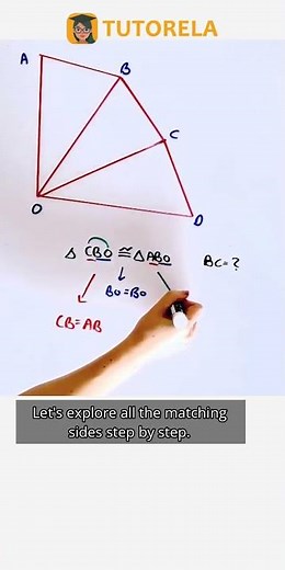 Finding the Equal Side to BC in Congruent Triangles #Math #CongruentTriangles