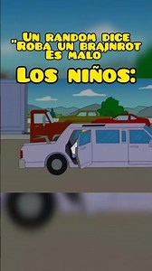 un random dice "roba un brainrot" es malo #lossimpson #simpsons #brainrot #niños2025 #2025 #XD