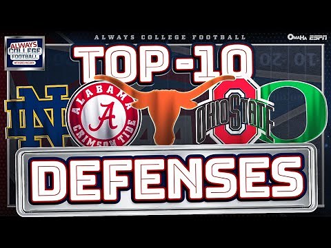 Top 10 Defenses ENTERING the 2025 season! | Always College Football