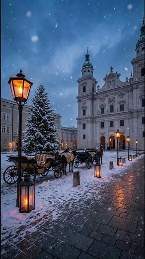 Mozart Christmas Vision – Schnee, Chor & Kerzenlicht #violin #barock #christmas #aiclassicalmusic