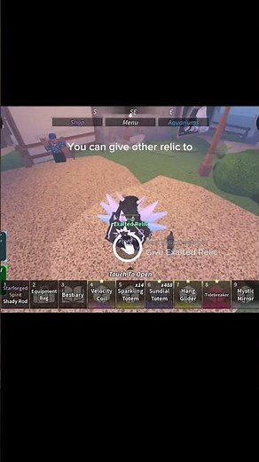Relic Construct Companion in fisch (this vidio was rushed sorry) #fisch #roblox
