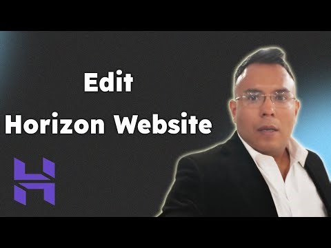 Edit your Horizon website hostinger 2025