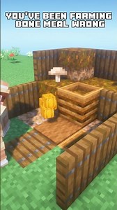 Don't Build A Bone Meal Farm Without This 🛑 #minecraft #tutorial